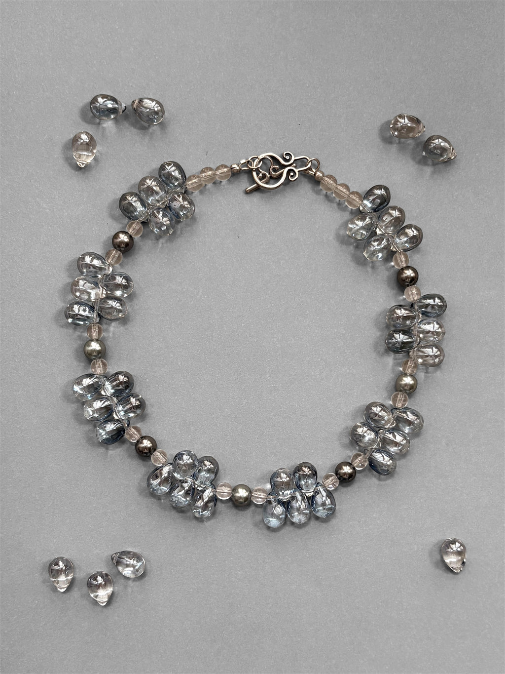 Silver Rain Drop Necklace
